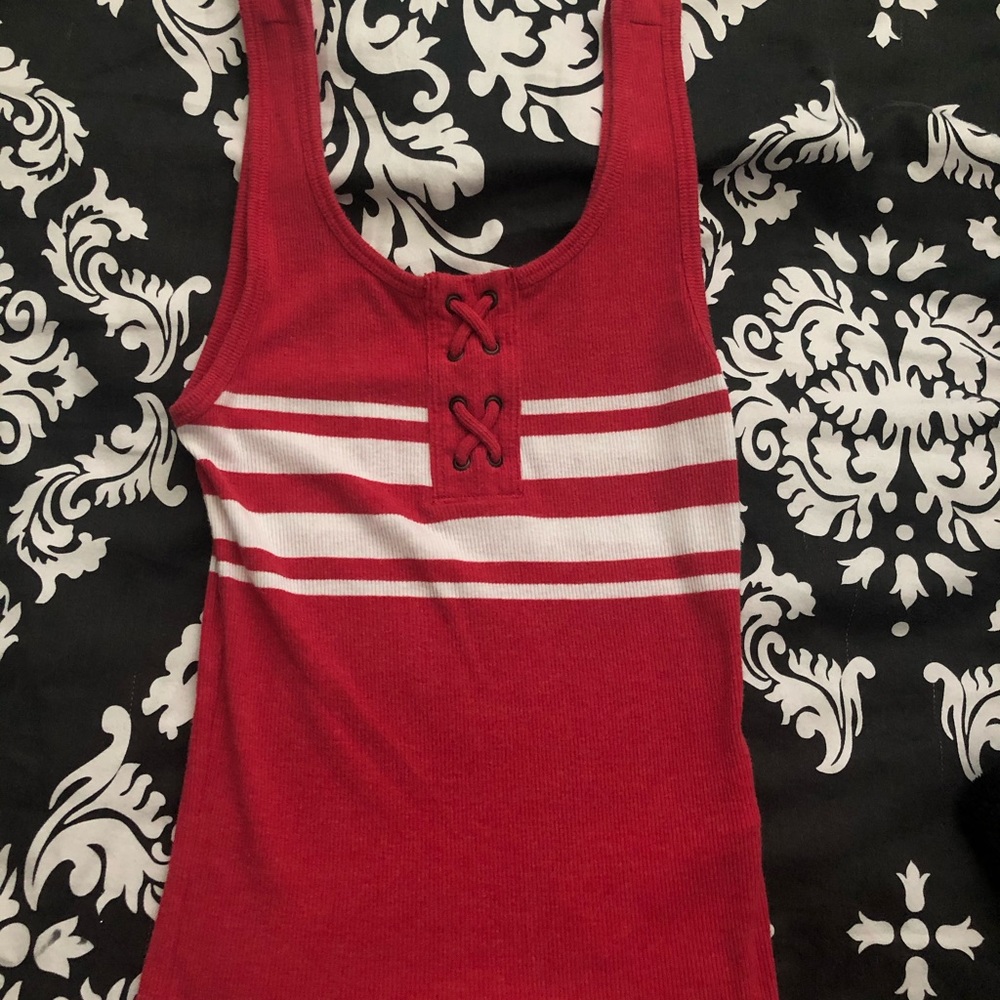 Red holister tank top